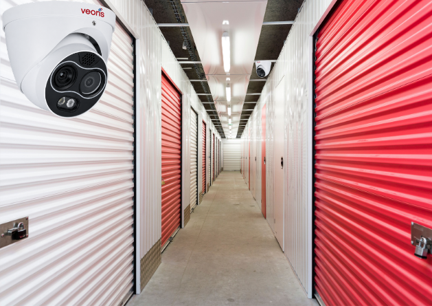 Vidéosurveillance couloirs centre de stockage