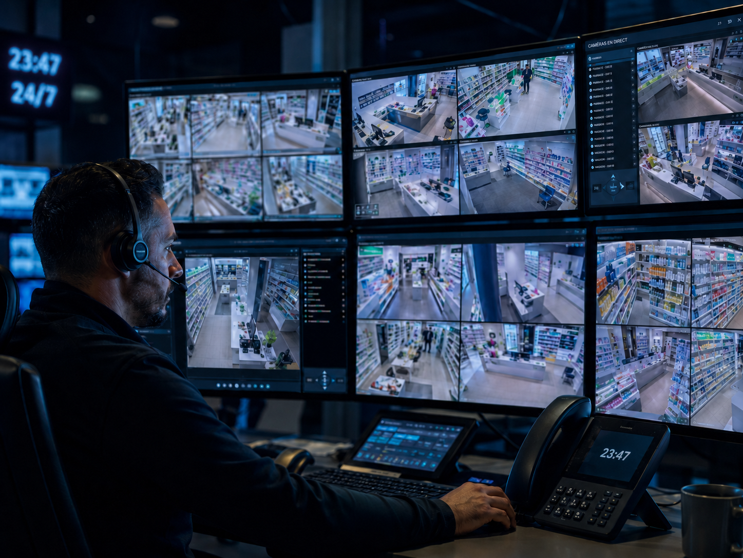 Télésurveillance 24/7 pharmacie